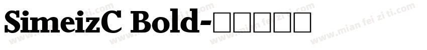 SimeizC Bold字体转换